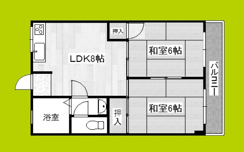 向井コーポ 間取り