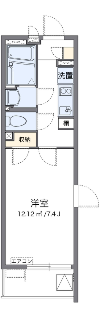 クレイノベルフルール 間取り