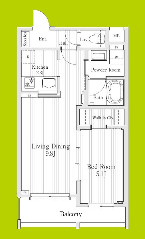 モクシオン大阪ベイ 間取り