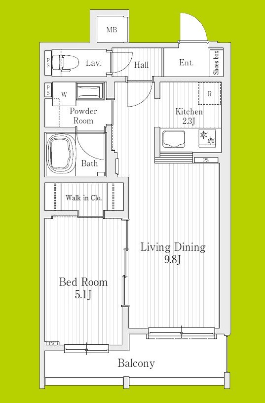 モクシオン大阪ベイ 間取り
