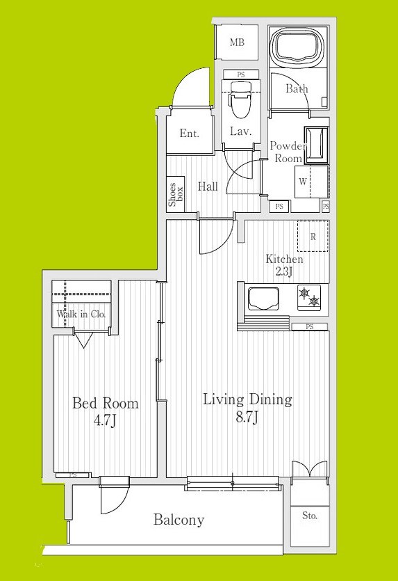 モクシオン大阪ベイ 間取り