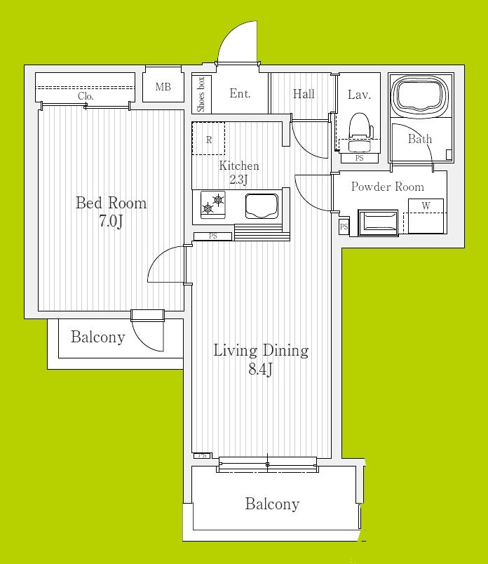 モクシオン大阪ベイ 間取り