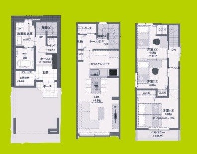 東三国５丁目貸家 間取り
