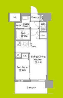 コンフォリア・リヴ淡路 間取り