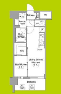 コンフォリア・リヴ淡路 間取り