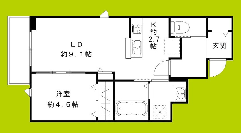 オリビア苦楽園 間取り