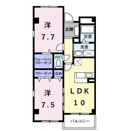 エトワール観音寺 間取り