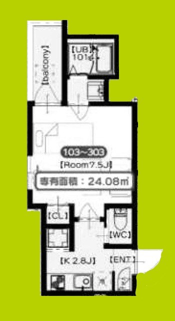 F　Cliodhna　SEAM 間取り