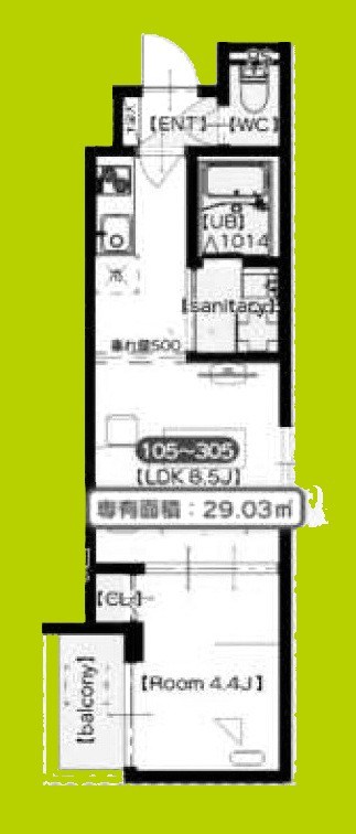 F　Cliodhna　SEAM 間取り