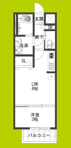 Ｈ-maison東住吉Ⅲ 間取り