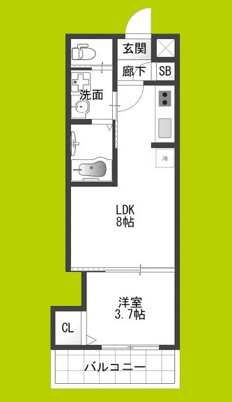 Ｈ-maison東住吉Ⅲ 間取り