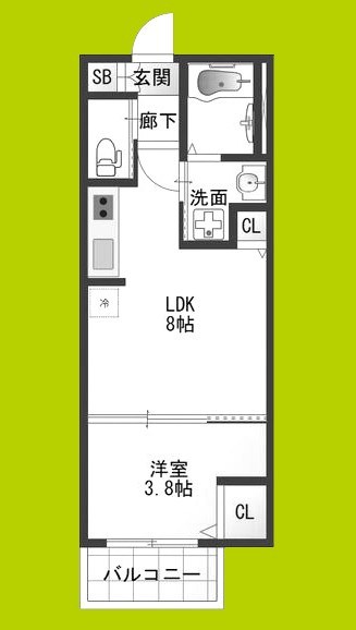 Ｈ-maison東住吉Ⅲ 間取り