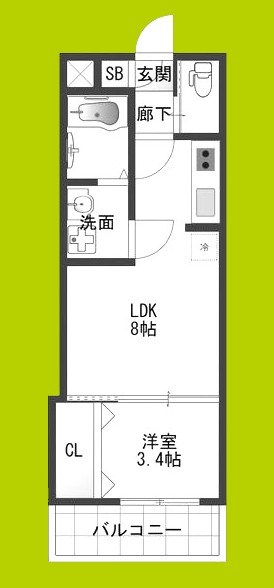 Ｈ-maison東住吉Ⅲ 間取り