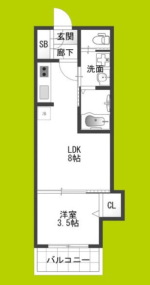 Ｈ-maison東住吉Ⅲ 間取り