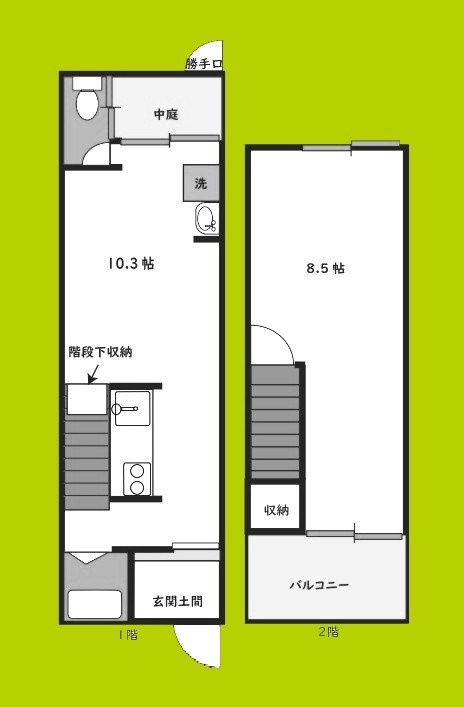 沢之町2丁目借家 間取り