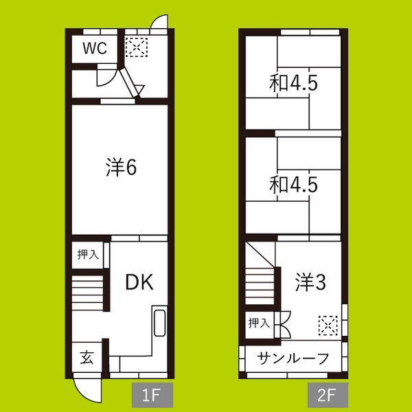 長居1丁目借家 間取り