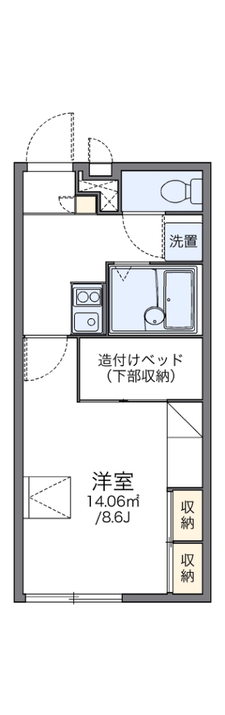 レオパレスウエストバレー 間取り