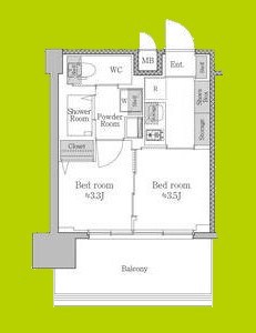 ジオエント梅田北リバーフロント 間取り