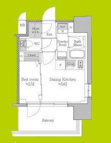 ジオエント梅田北リバーフロント 間取り