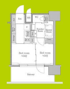 ジオエント梅田北リバーフロント 間取り図