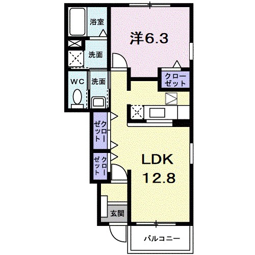 ファミールほたるⅠ 間取り