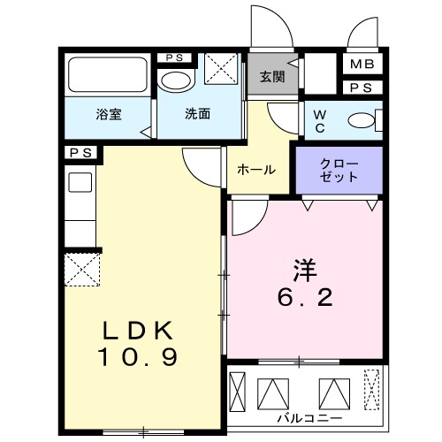 ヴィリダーリウム　上山手 間取り