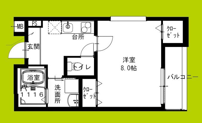 フジパレス春木駅北Ⅲ番館 間取り