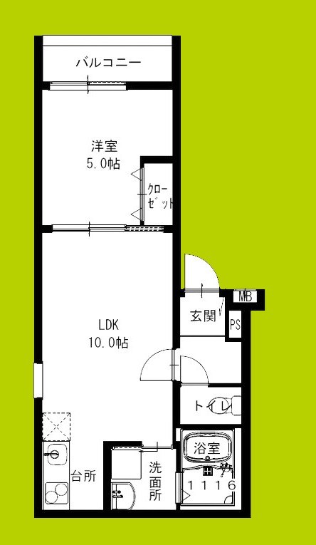 フジパレス春木駅北Ⅲ番館 間取り