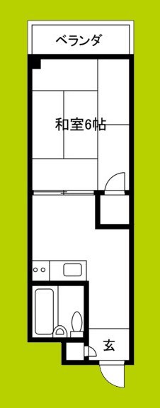 コーポイン天王寺パート1 間取り