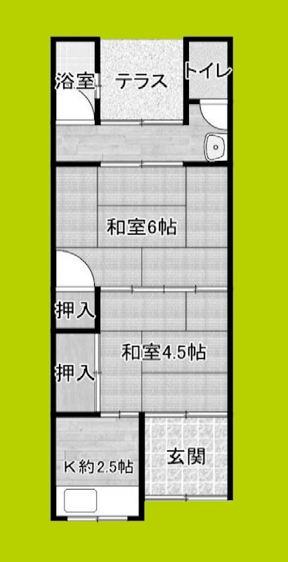 公園南矢田借家 間取り