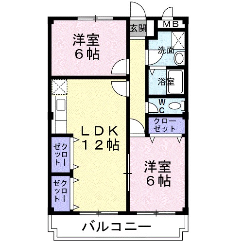 ハピネス坂口 間取り