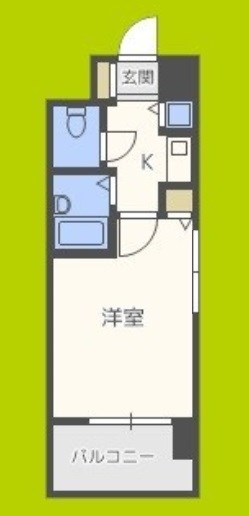 ユニーブル靭公園 間取り