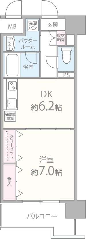 ｸﾞﾗﾝﾄﾞｩｰﾙ敷津 間取り
