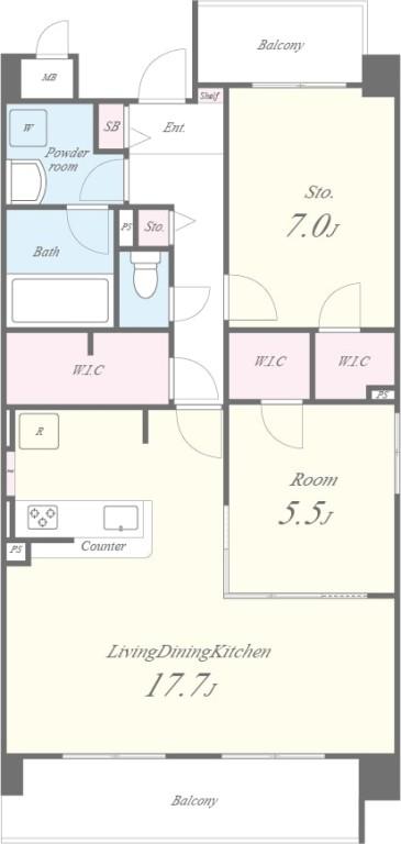 ドルフコートK 間取り