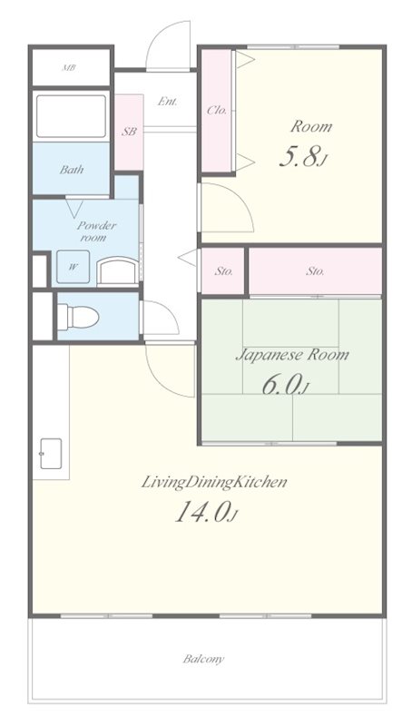 ﾒｿﾞﾝﾌﾟﾁﾁｪﾘｰ 間取り