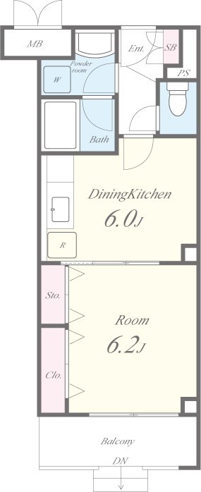 ﾒｿﾞﾝｱｽﾞｰﾙ 間取り