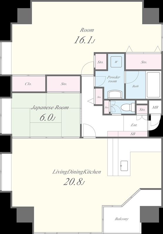 セイワパレス四天王寺 間取り