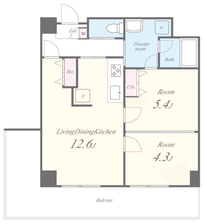 ルビアス上小阪 間取り