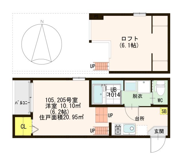 Le Grand Bleu 蛍池 間取り