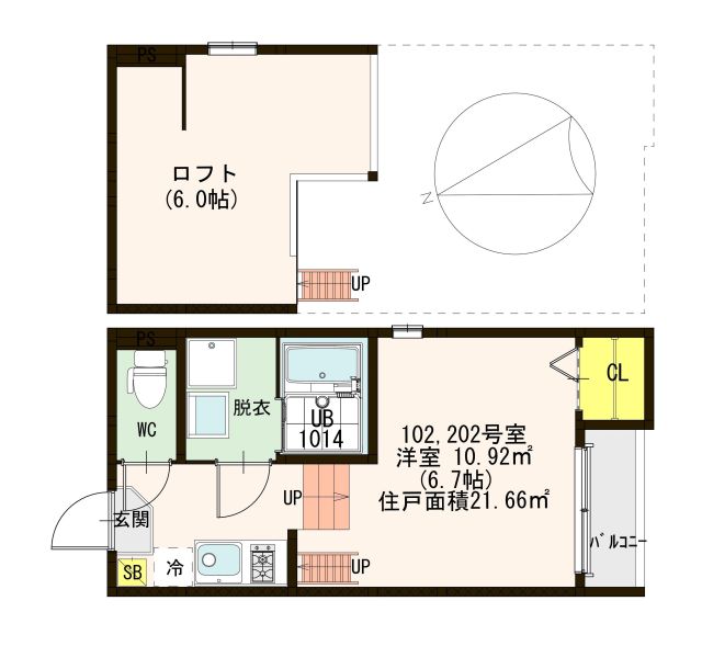 メゾン　ベル　フルール 間取り