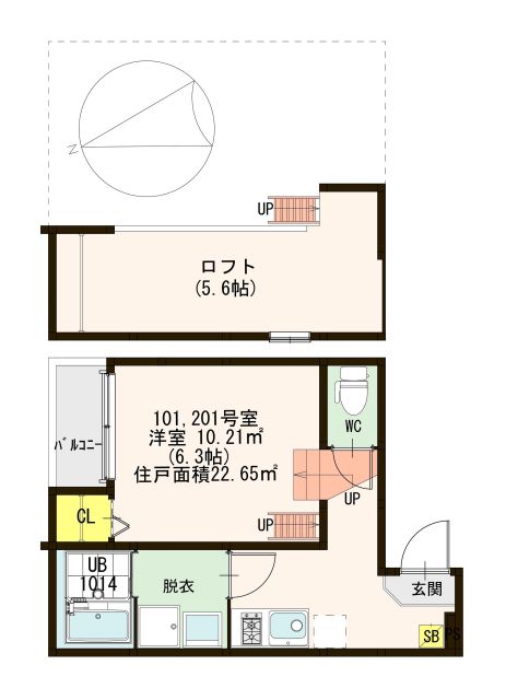 メゾン　ベル　フルール 間取り
