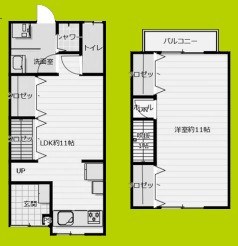 今市2丁目貸家 間取り