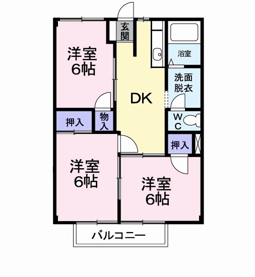 高安グリーンハイツ 間取り
