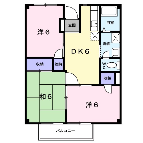 ベイシティハイツ　ＳＡＢＵ 間取り