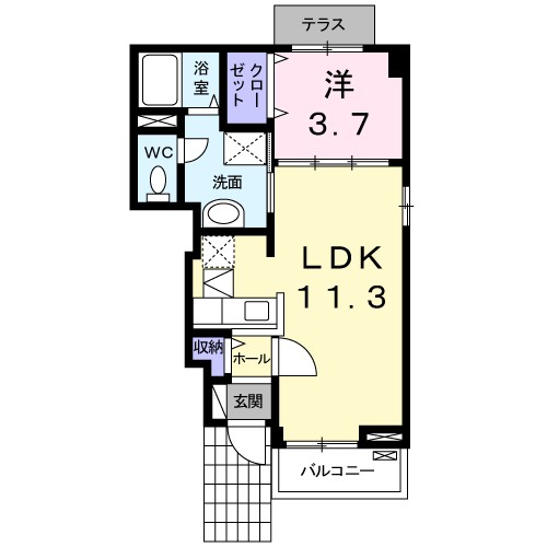 クレセント茨木Ⅱ 間取り