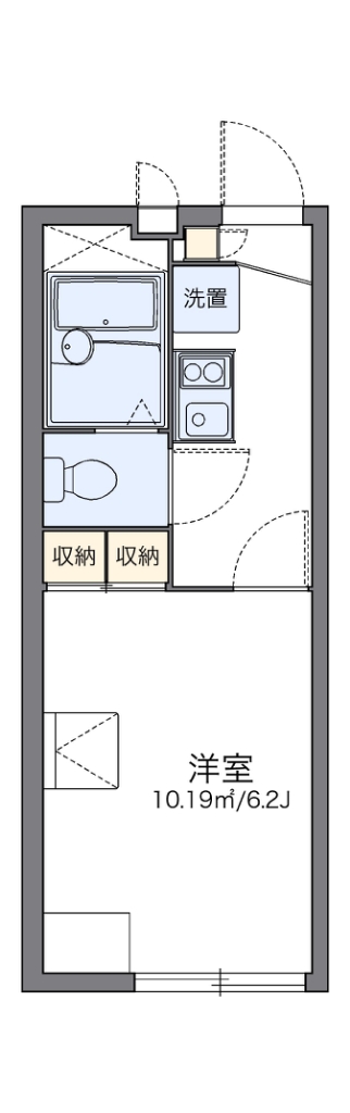 レオパレスシャンブル高殿 間取り