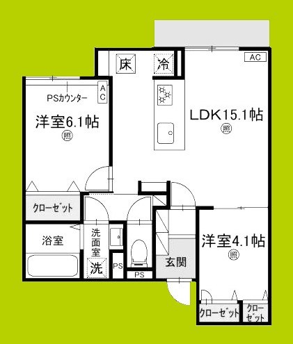 スペチアーレ城北公園 間取り