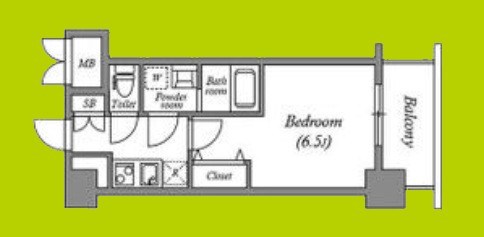 ワールドアイ難波City Gate 間取り