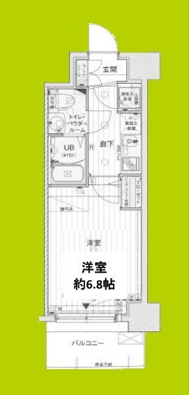 ラシュレエグゼ難波西 間取り