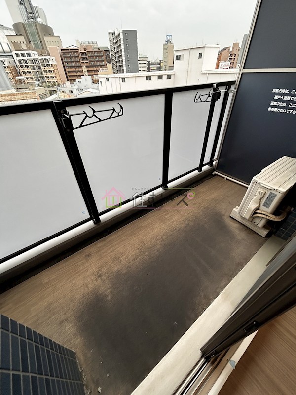 プレサンスOSAKA DOMECITYスクエア ベランダ